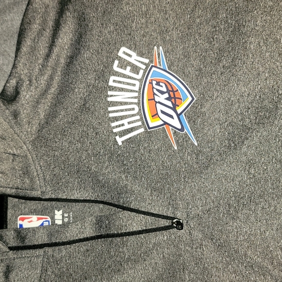 NWOT Men's OKC Thunder Quarter Zip Pullover - Picture 2 of 5